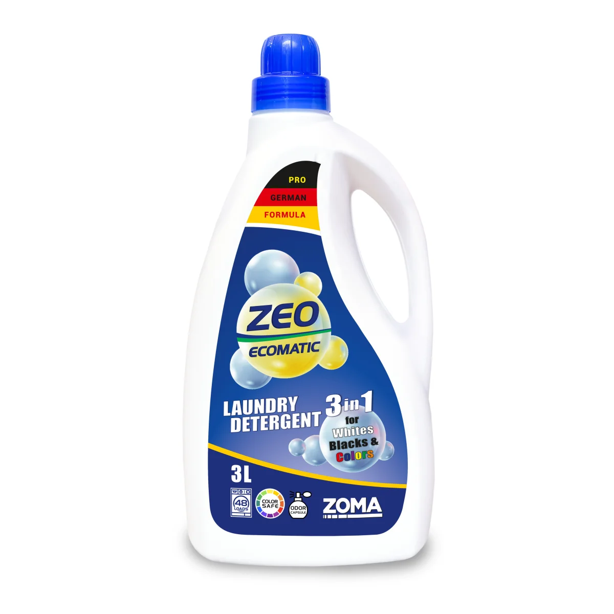 ZEO Ecomatic - უნივერსალური სარეცხი საშუალება ქსოვილებისათვის, 3ლ, ZEM3000